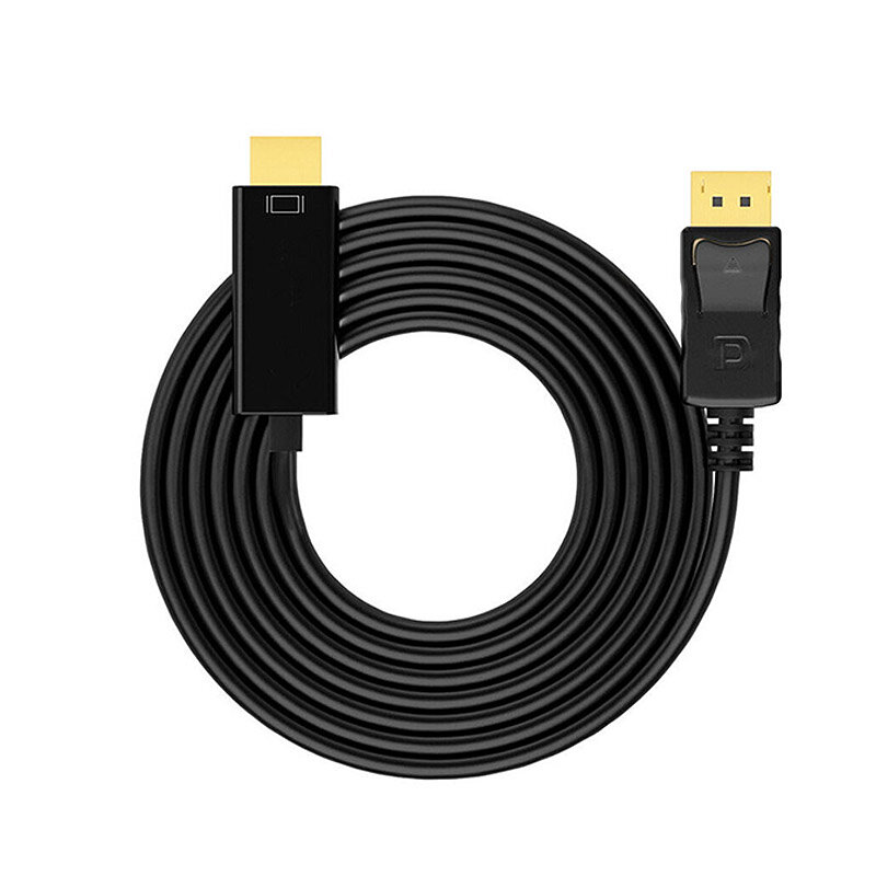 1.8M DisplayPort to HDMI-compatible Cable 4K*2K Converter Cable for Connecting Laptop to Projectors COD