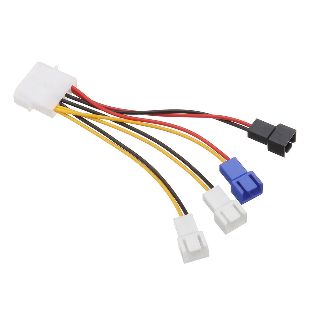 10cm Large 4 Pin IDE to 5V 12V 3 Pin CPU Cooling Fan Power Adapter Cable for Water Pump COD