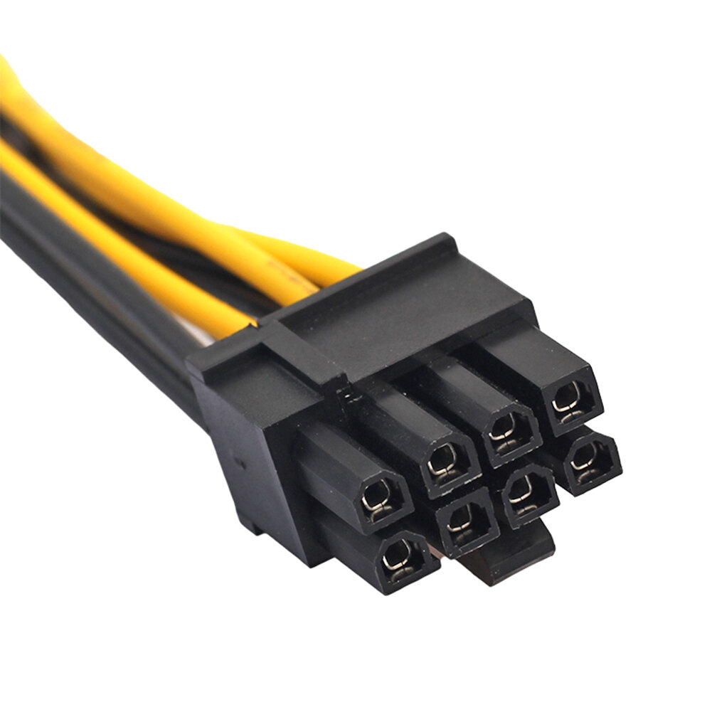 5PCS 22cm 8Pin Female to 2x8Pin(6+2) Male GPU Power Cable PCI-E Splitter Cord For Motherboard Graphics Card GPU Power Data Cable COD