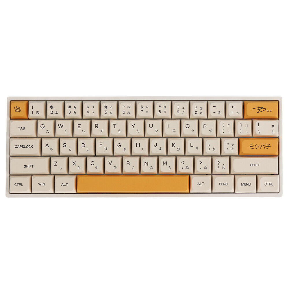 140 Keys Honey Milk PBT Keycap Set XDA Profile Sublimation English/Japanese Keycaps for Mechanical Keyboards COD