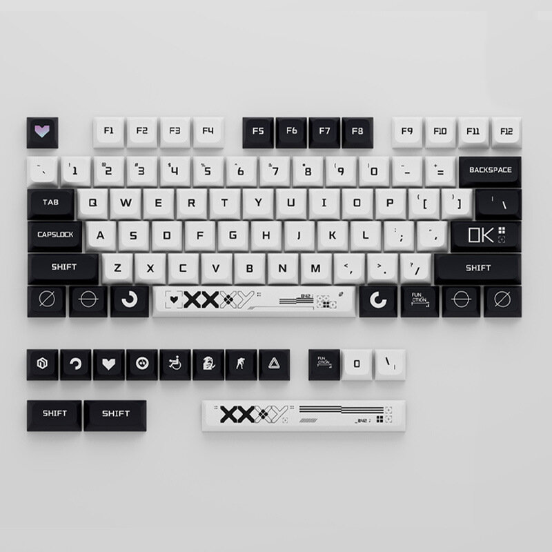 118 Keys Print Theme PBT Keycap Set XDA Profile Sublimation DIY Custom Keycaps for Mechanical Keyboards COD