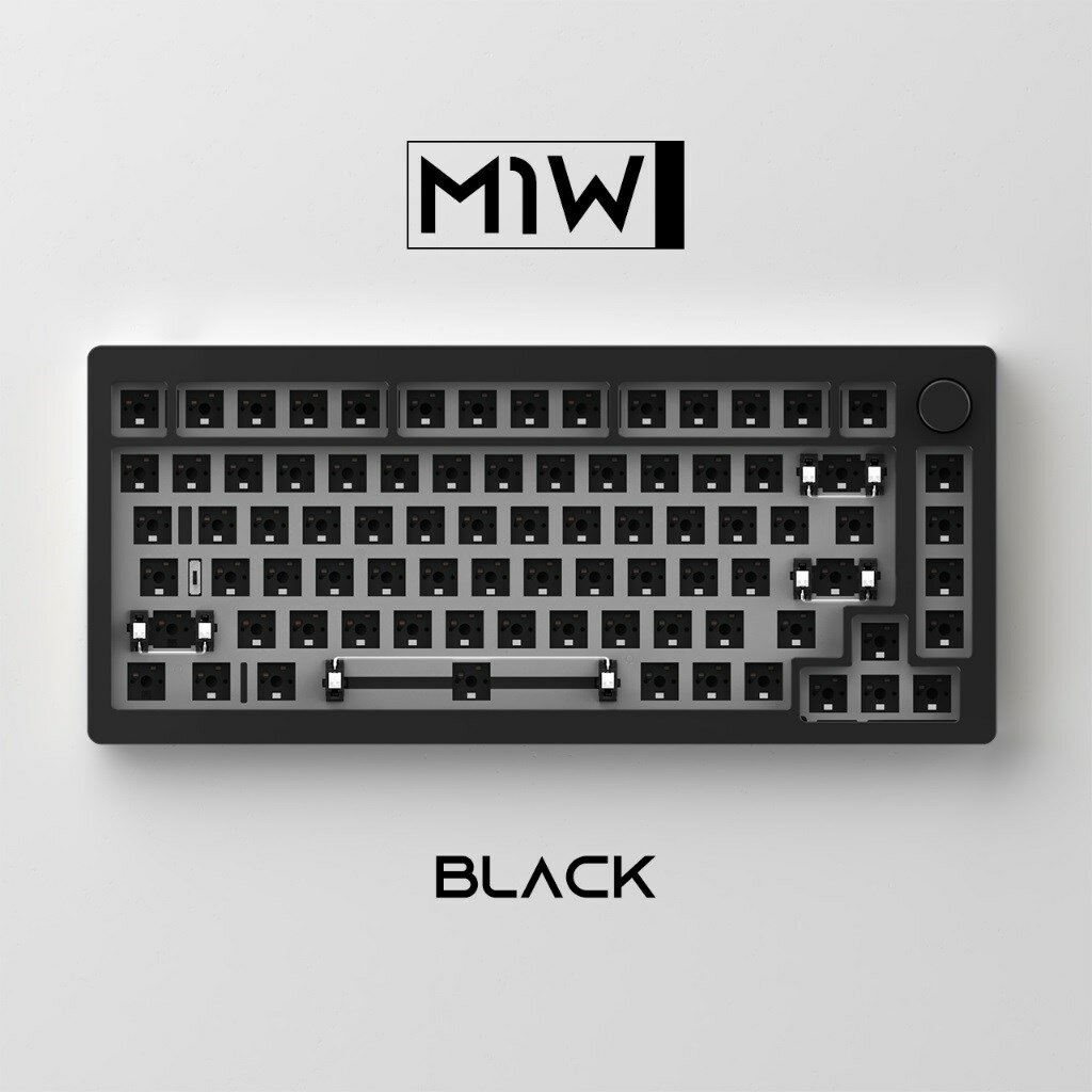 Monsgeek M1W Aluminum Custom DIY Kit Triple Mode 75% Layout Mechanical CNC Gasket-Mount Keyboard Hot-swap RGB Backlight COD