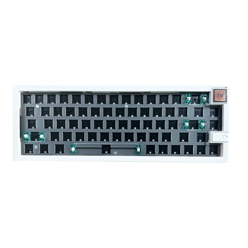 GMK67-S Customed Display Screen Mechanical Gaming Keyboard Kit Hot Swappable 60% RGB 2.4G/bluetooth/Type-C Wired Tri-mode Game Gasket Structure Keyboard Kit Support VIA