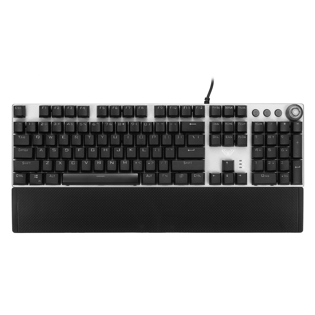 AULA F2088 104 Keys Mechanical Keyboard RGB Backlit Punk E-sports Gaming Keyboard Absorbable Hand Rest COD