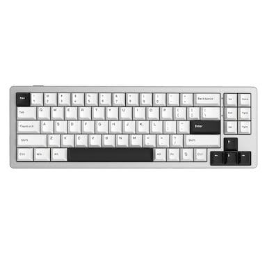 Womier S-K71 Wireless 68% Aluminum Gasket Mechanical Keyboard Hot Swappable White Switch RGB Type-C WIred/2.4G Wireless/bluetooth Tri-Mode Gaming Keyboard