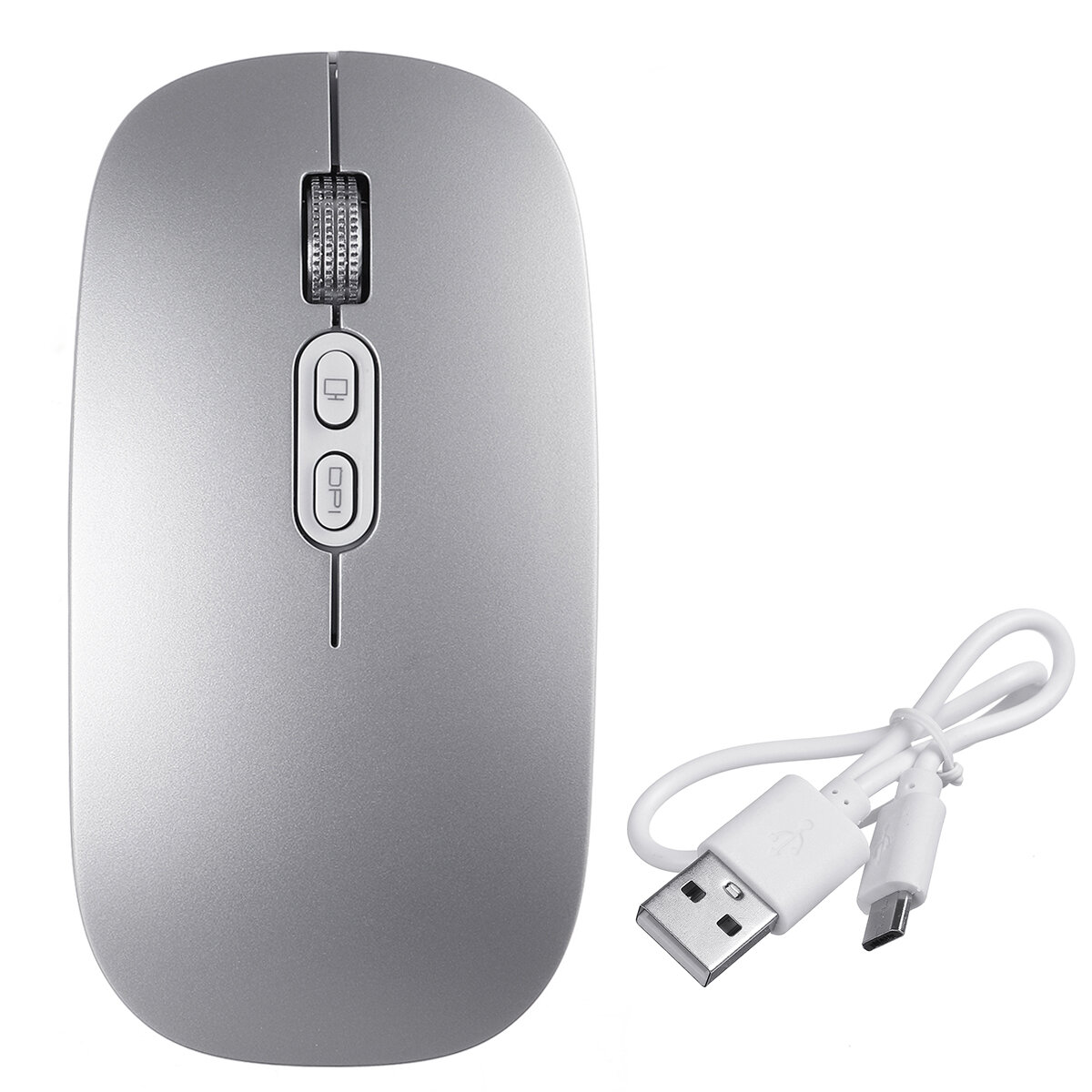 FMOUSE M103 Wireless Mouse 500mAh Dual Mode DPI Adjustable 2.4GHz bluetooth 5.0 Wireless USB Rechargeable Optical Mouse for PC Laptop Mobile Phone COD