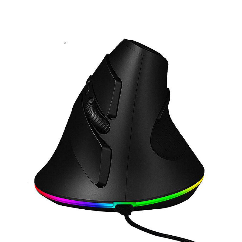 HXSJ T25 Wired Gaming Mouse RGB 800/1600/2400DPI 6-key Ergonomics Gamer Mice for Desktop Computer Laptop PC COD