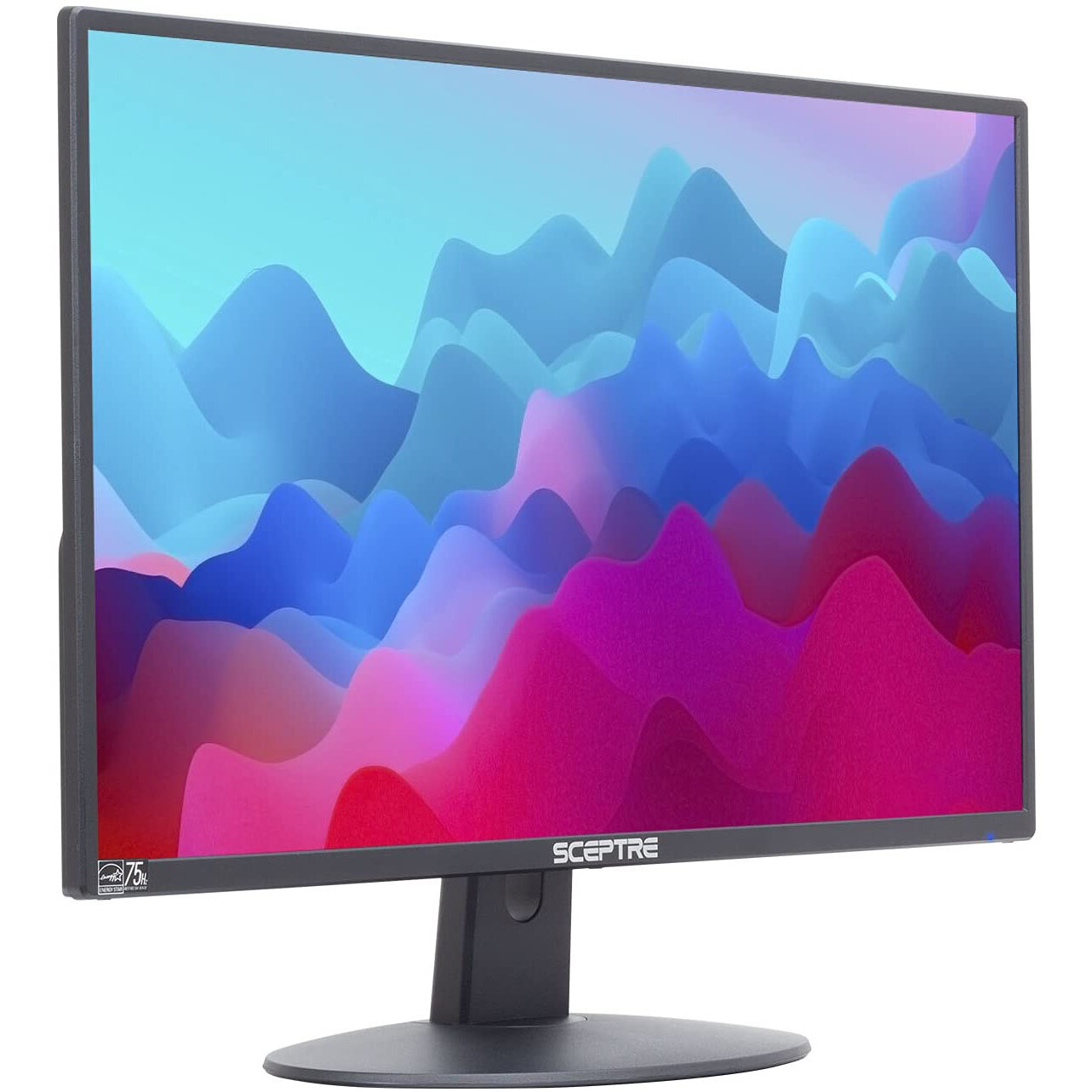 Sceptre 20" 1600x900 75Hz Thin LED Monitor 2x HDM VGA Built-in Speakers Machine Black Wide Viewing Angle 170° (Horizontal) / 160° (Vertical)