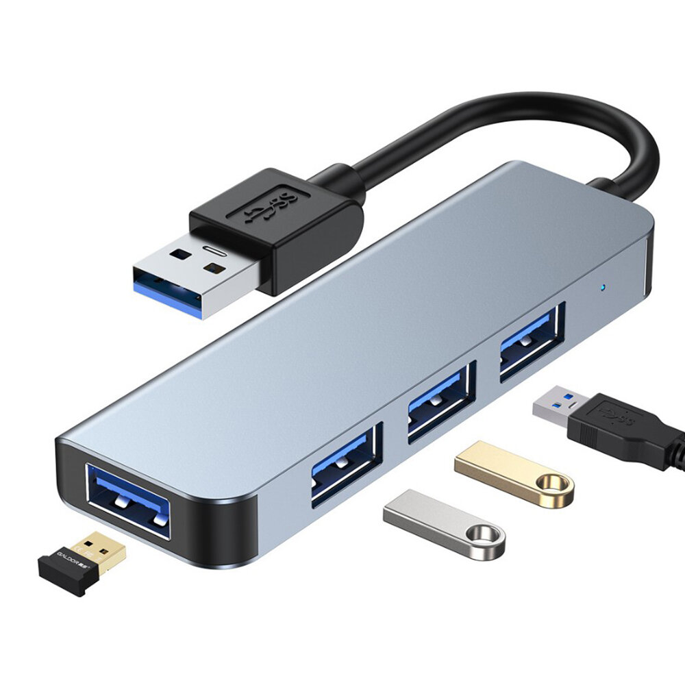 Mechzone 4 in 1 USB 3.0 Hub Docking Station USB Adapter with USB 2.0 USB 3.0 for PC Laptop Matebook HUAWEI XIAOMI Macbook Pro BYL-2013U COD