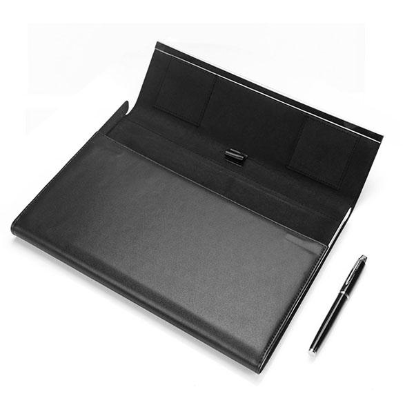 A5 Manager File Folder PU Clip Briefcase A4 File Loose-Leaf Notebook Multi-Function Folder Notepad Gift Set COD