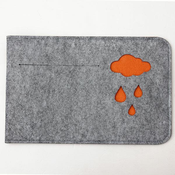 15.4" Woolen Felt Envelope Laptop Cover Sleeve Bag Case Pouch For Macbook Pro COD