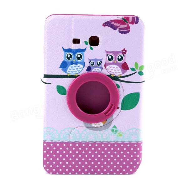 360 Degree Rotating Case Cover For Samsung GALAXY Tab 3 Lite T110 COD