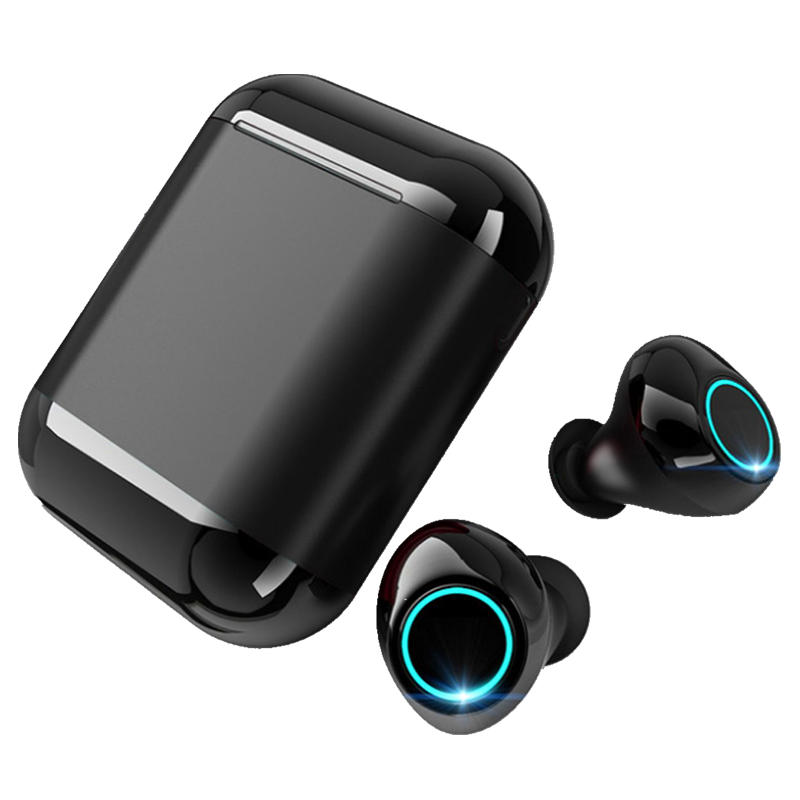 [bluetooth 5.0] TWS Mini Portable Wireless bluetooth Earphone Stereo Smart Touch Bilaterial Calls Headphone with Charging Box COD