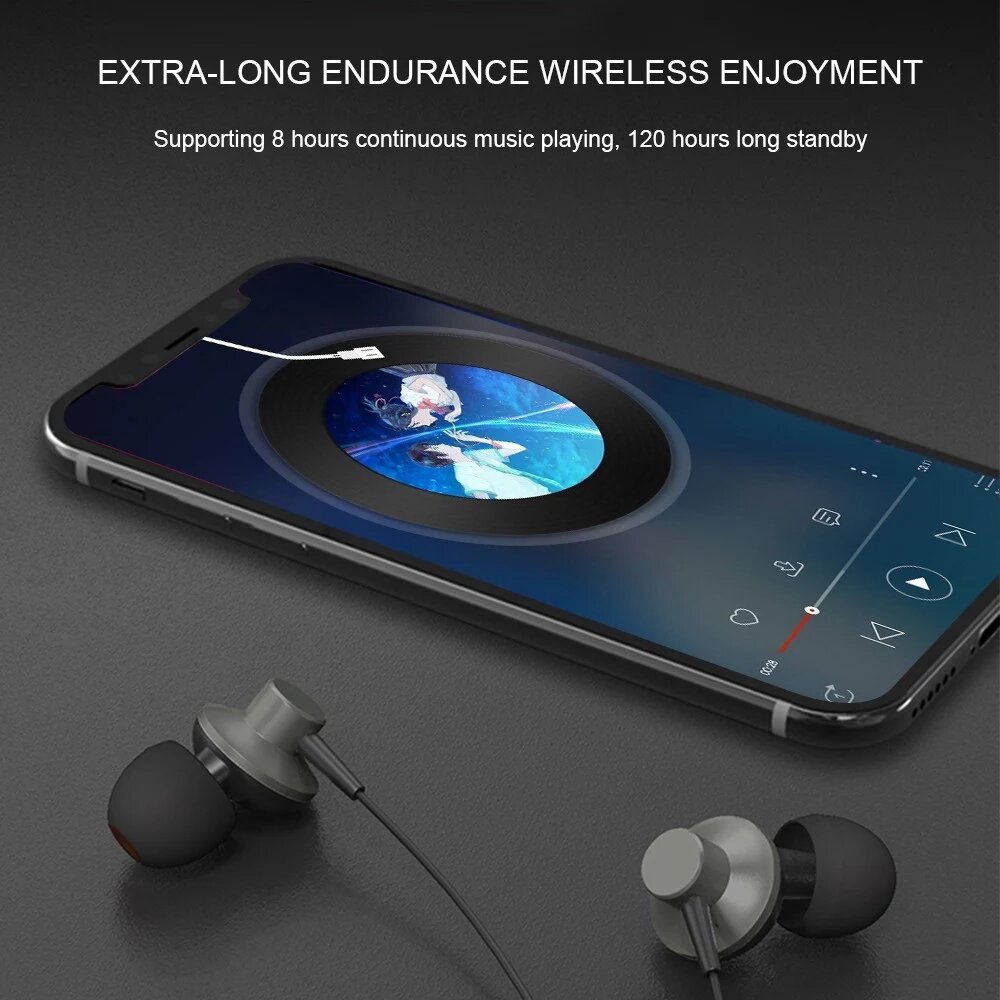 Lenovo HE05 bluetooth Earphone Magnetic Neckband Headphones IPX5 Waterproof Wireless Sport Earphone Noise Cancelling Headset with Mic COD