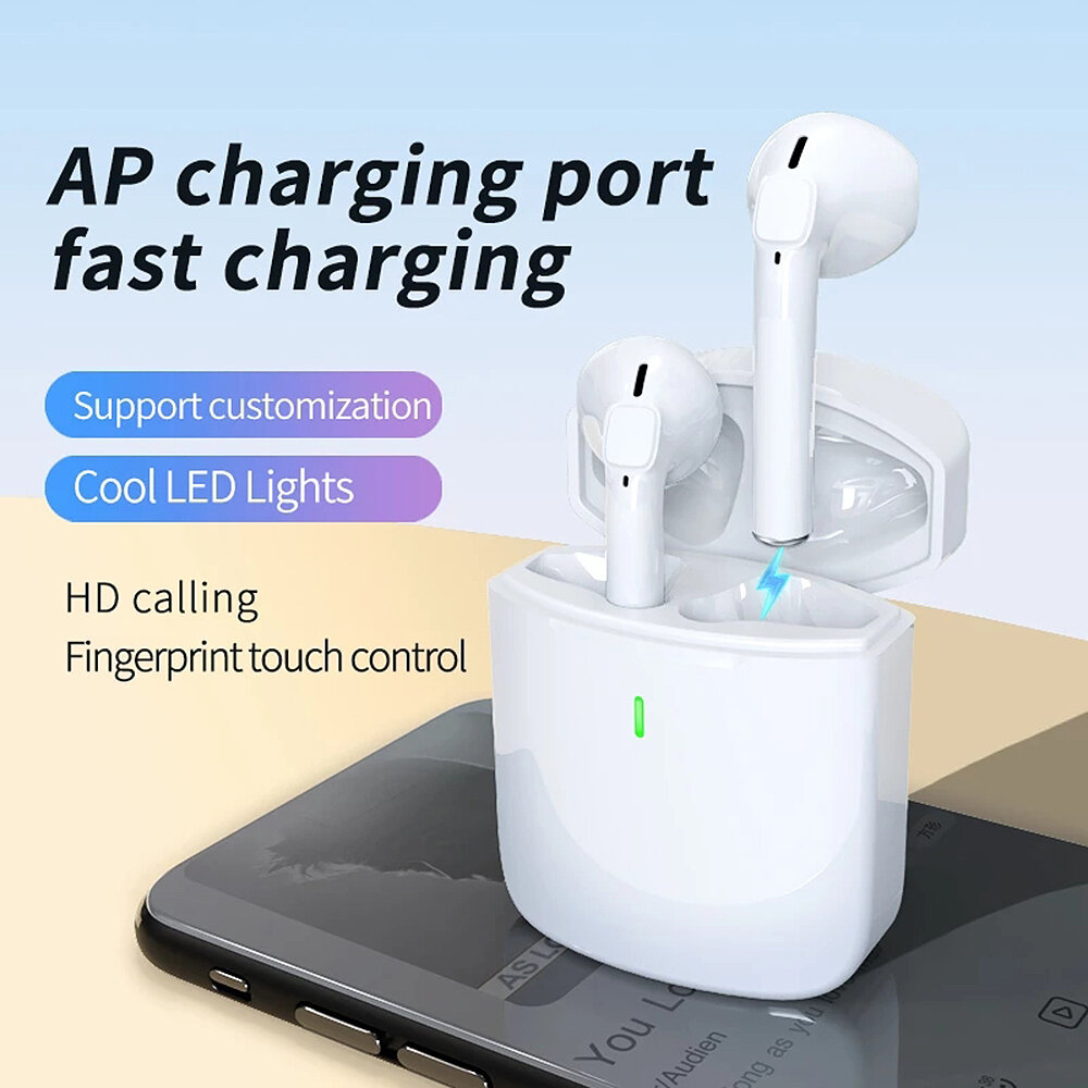 F71 TWS Earphone bluetooth V5.0 13mm Titanium Unit HiFi Stereo 300mAh Battery Flash Charging ENC Noise Cancelling HD Calls IPX5 Waterproof Smart Touch Voice Control Sports Headset