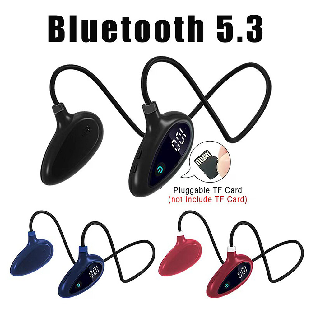 H21 Air Conduction Earphone bluetooth V5.3 Low Latency Stereo 180mAh LED Battery Display IPX5 Waterproof 21g Outdoors Sports Earhooks Headset COD
