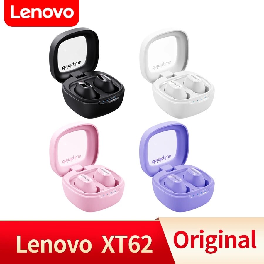 Lenovo XT62 TWS Earbuds bluetooth V5.3 Earphone Low Latency Game Mode HiFi Stereo HD Calls Mini Portable Headphone COD