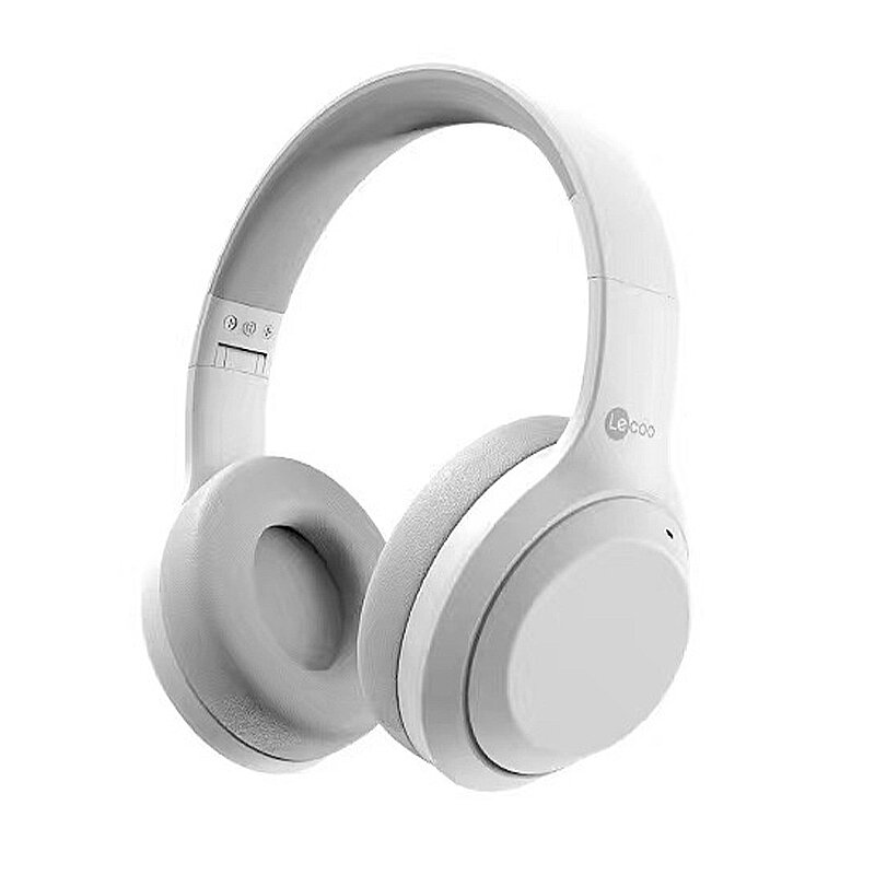 Lenovo Lecoo ES207 Wireless Headset bluetooth 5.2 Headphone 40mm Driver Deep Bass Over-ear Sports Headphones with Mic COD