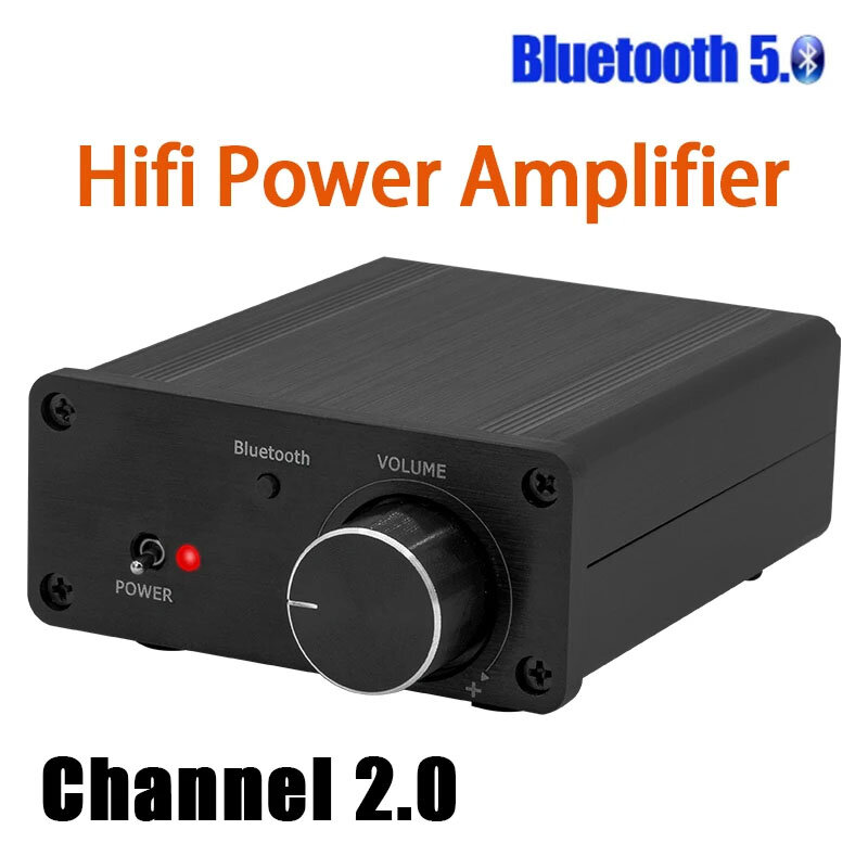 LDZS E320 TPA3116 bluetooth Sound Power Amplifier 100Wx2 Mini HiFi Stereo Class D Amp Bass Treble for Home Theater COD