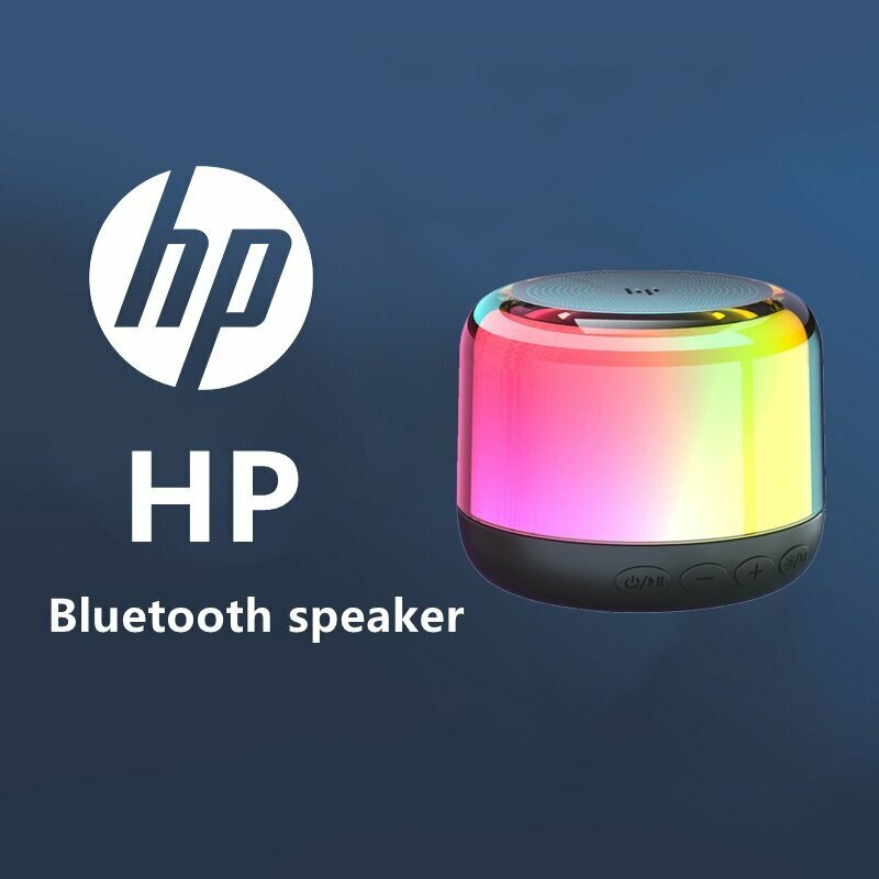 HP S02 bluetooth Speaker Desktop Speaker Stereo Bass RGB Light TWS Hands-free Call Wireless Speaker COD