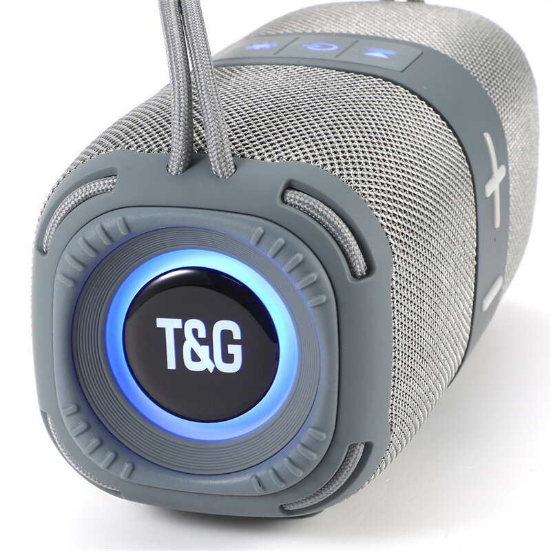 T&G TG668 bluetooth Speaker Portable Speaker Dual 52mm Speaker RGB Light Hands-free Call Support TF Card U Disk FM Radio TWS Wireless Outdoors Speaker CO