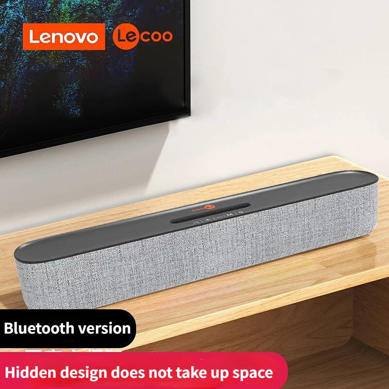 Lenovo Lecoo DS108 Wireless bluetooth Speaker Desktop Soundbar 3D Surround Support TF Card U Disk Speaker COD