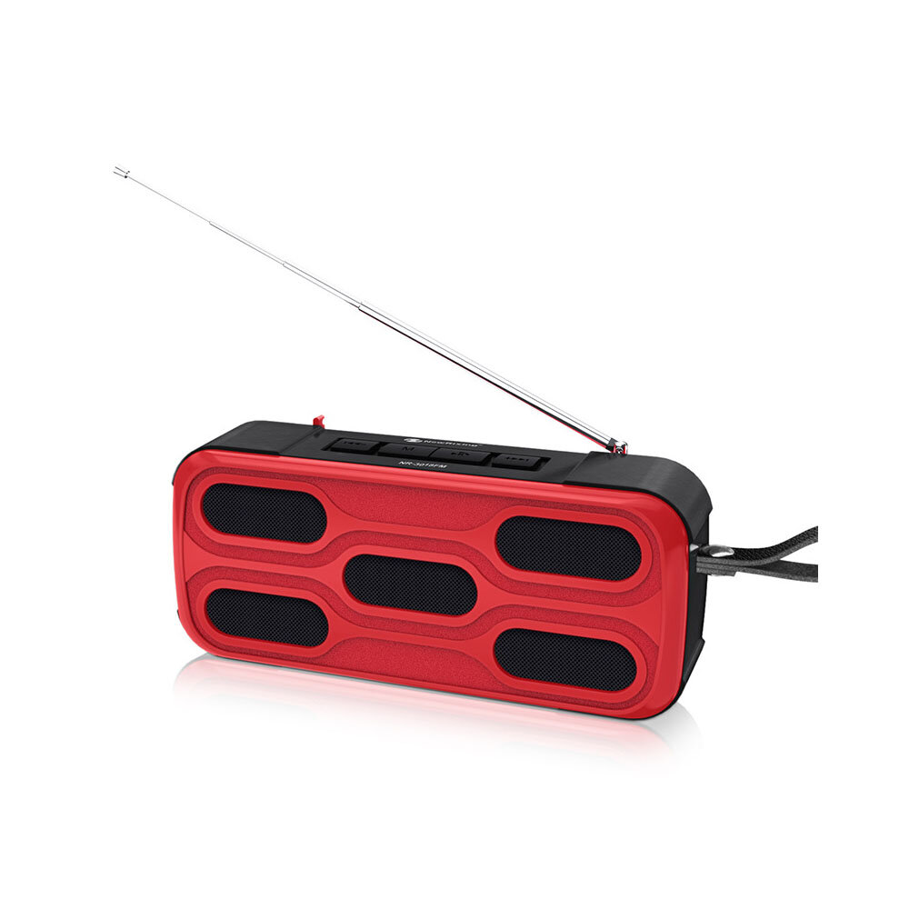 NewRixing NR-3018FM Outdoor Wireless Speaker Wireless bluetooth Speaker FM Radio Hands Free Calling USB Flash Drive TF Card AUX Input TWS Connection. CO