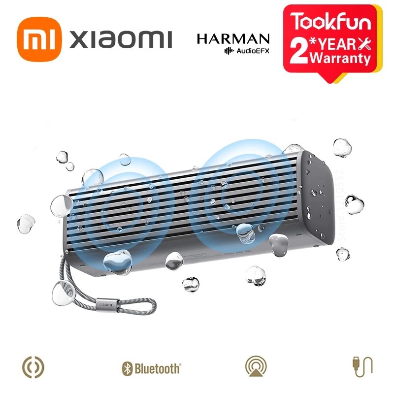 Xiaomi Sound Move Speaker bluetooth V5.3 Speaker HARMAN AudioEFX LHDC 4-Unit Hi-Fi Stereo Long Battery Life IP66 Waterproof Portable Speaker COD