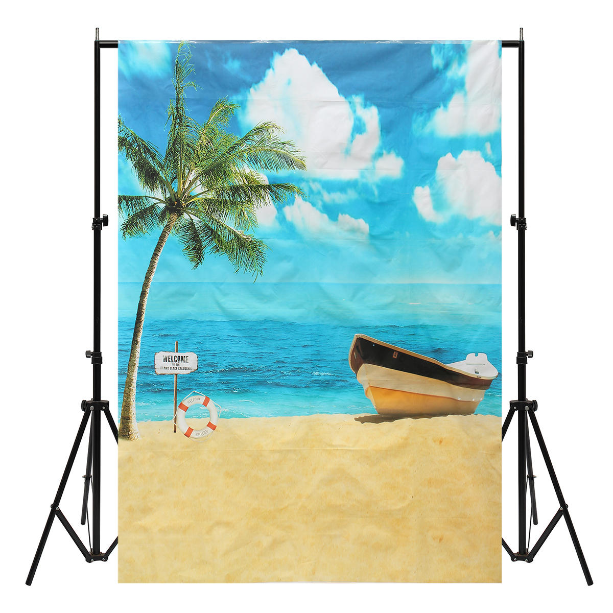 5x7ft Summer Sunshine Beach Vocation Sea Photography Backdrop Studio Prop Background COD