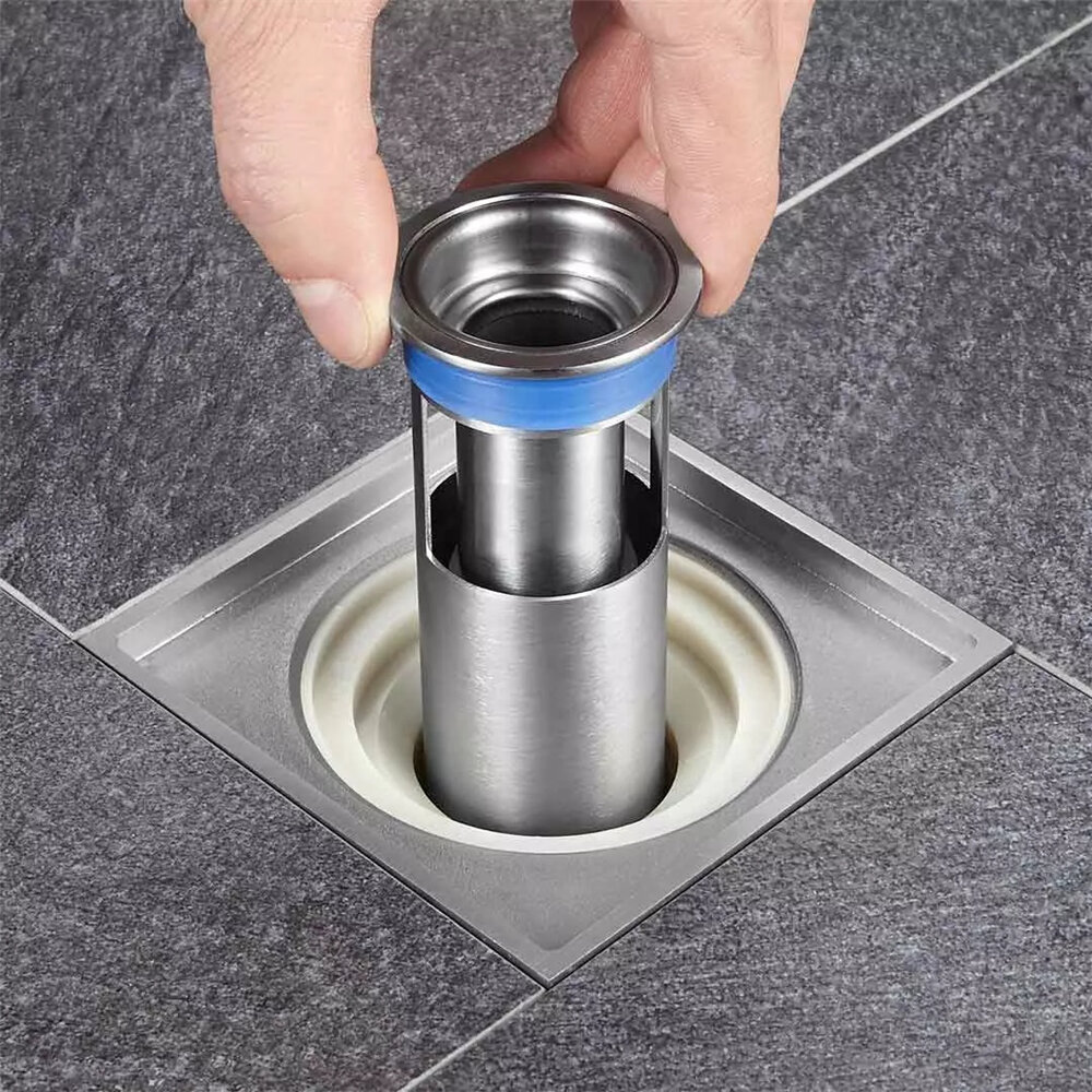 Submarine Kitchen Floor Drains Stainless Steel Hidden Sewer Core Bathroom Deodorant Waste Drain Strainer Cover Anti-odor Backflow Filter From System COD