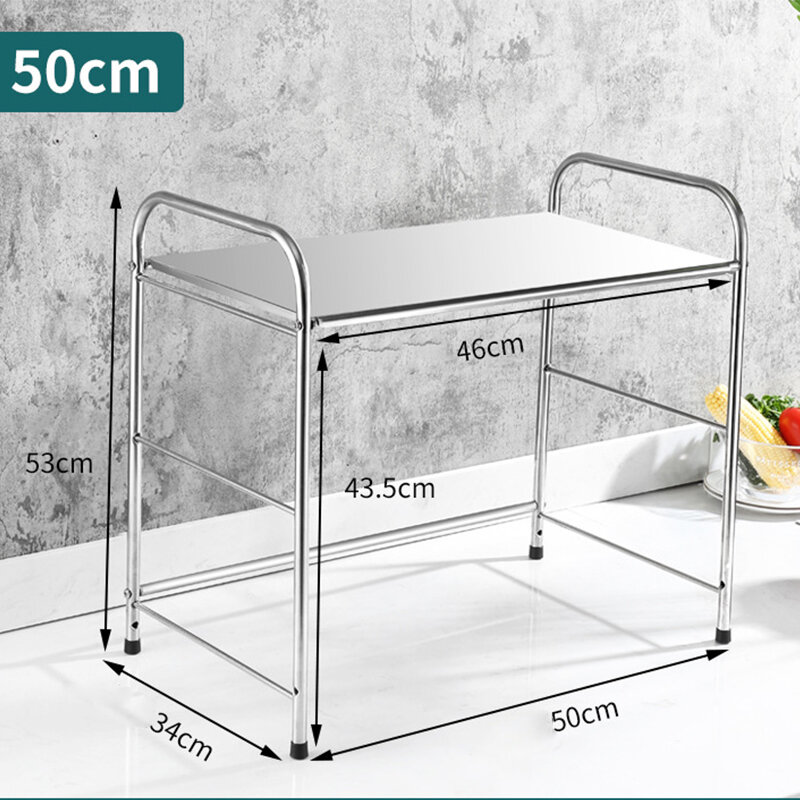 Bakeey 50/60cm Single Layer Microwave Oven Rack Stainless Steel COD