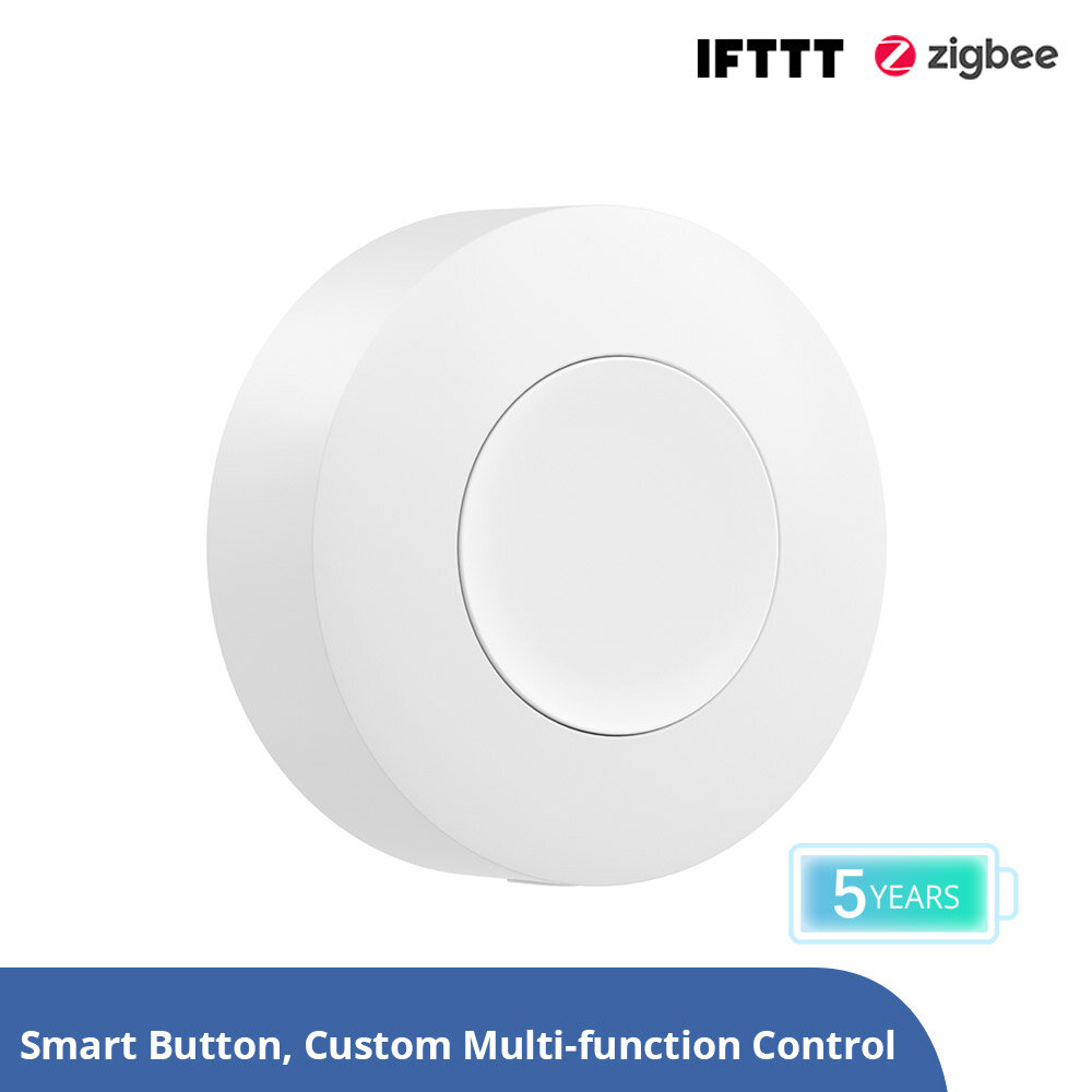 SONOFF SNZB-01P Zigbee3.0 Wireless Smart Switch Custom Button Action Two-way Control Smart Scene Control With Alexa Google Home COD