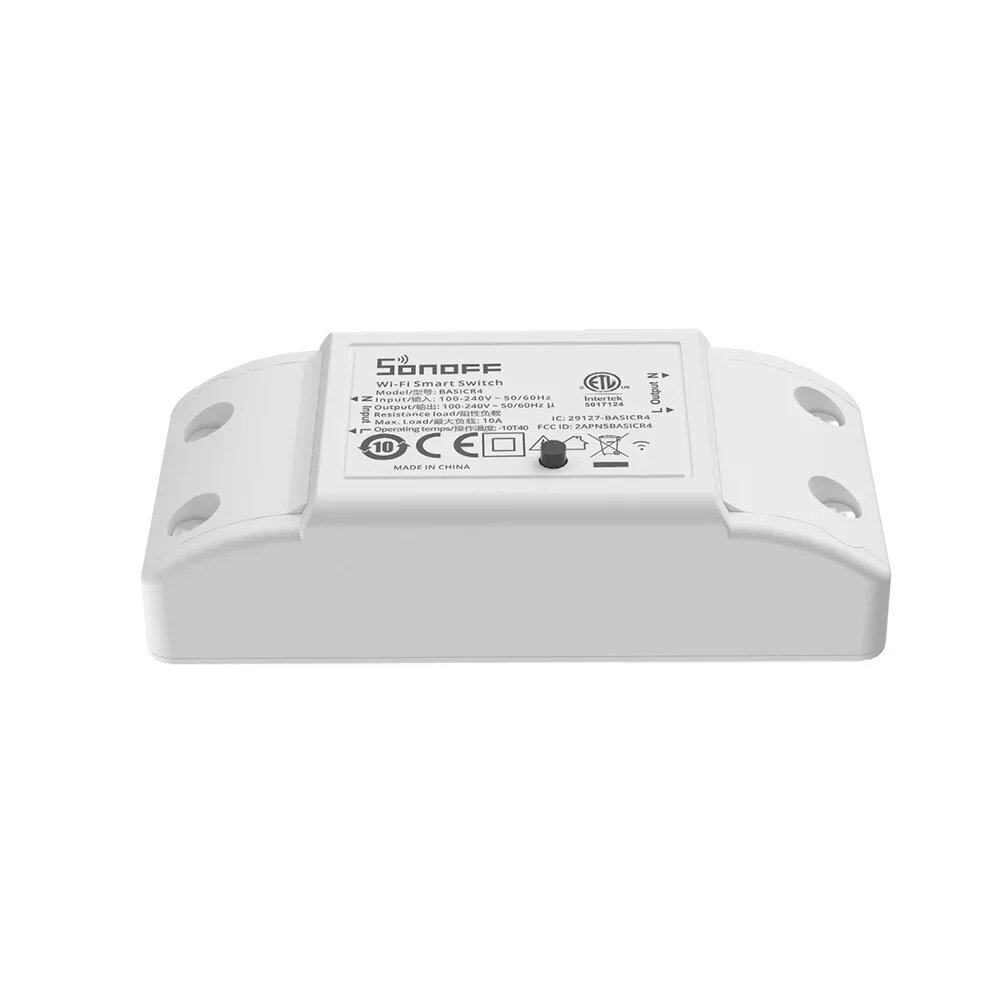 SONOFF Basic R4 WiFi ESP32 Chip Smart Switch 10A 2400W Smart Scene Magic Switch Module eWeLink IFTTT APP Remote Control Work with S-MATE2 R5 Alexa Google
