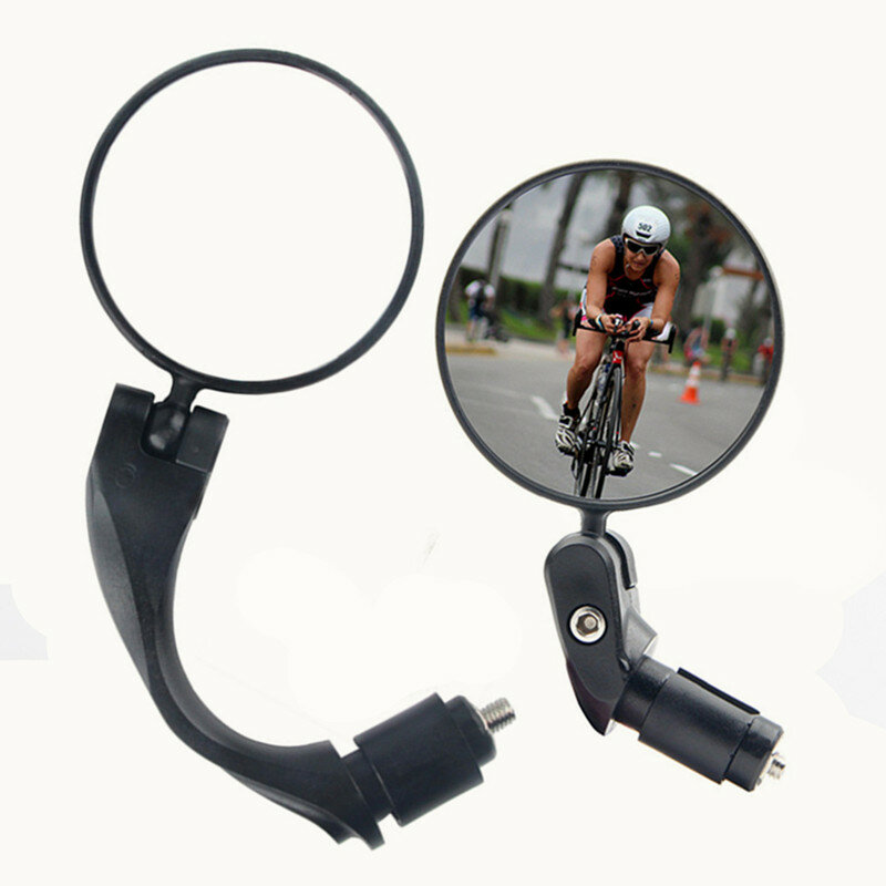 2pcs Bicycle Rear View Mirror Adjustable 360° Rotatable Convex Lens 360 Rotatable Handlebar Safety Mirror For MTB And Road Bike Reflector COD