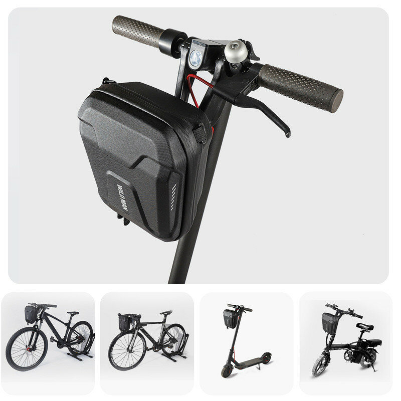 2023 WILD MAN Bike Hardshell Bag 3L Large Capacity Waterproof Handlebar Package for Mountain Bike COD