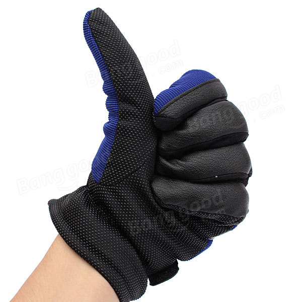 Winter Bicycle Bike Cycling Skiing Flannel Fabric Full Finger Gloves COD