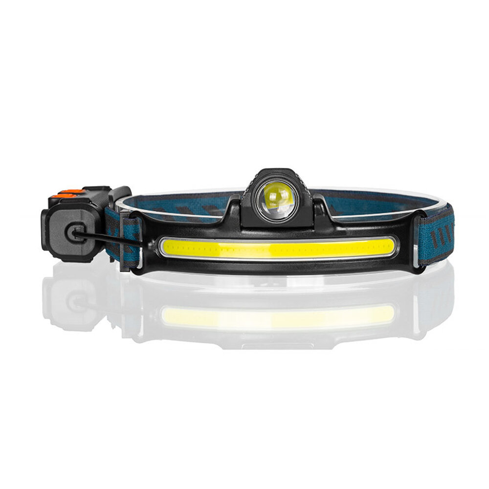 Bikight W678 Smart Sensor Headlight XPG+COB 6 Modes Type-C Charging 2000mAh Battery Flashlight Head Torch COD