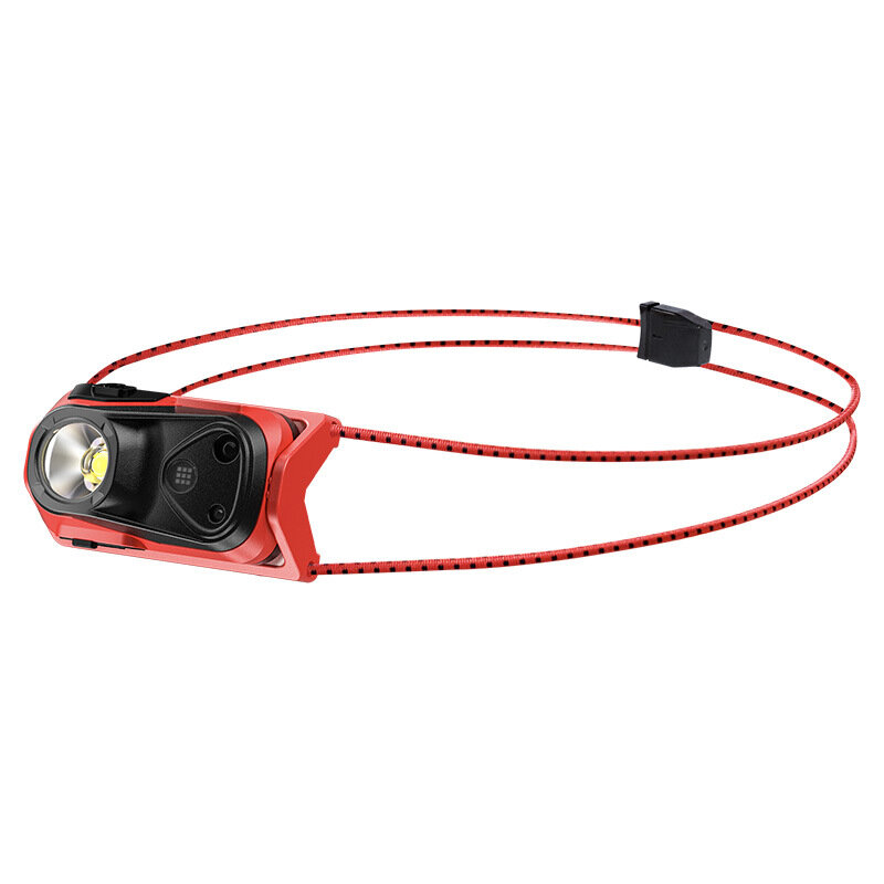 Portable Mini Smart Sensor LED Headlamp USB Rechargeable Super Bright Running Cycling Head Light Red Warning Light Waterproof Lantern Illuminator Lamp CO