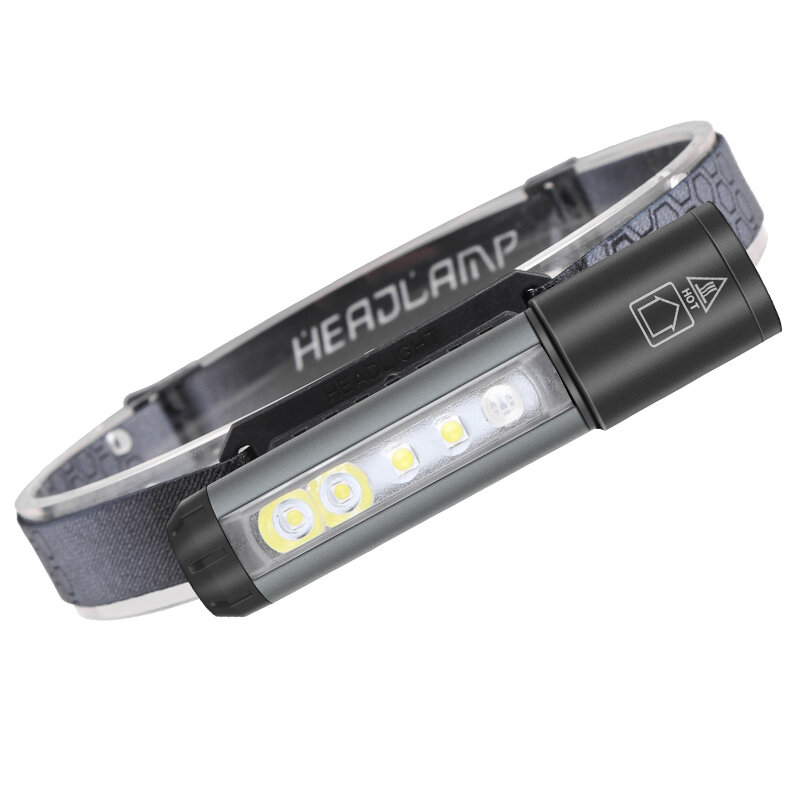 Super Bright Flashlight Type-C Charger With Magnet LED Head Led 90 Degree Portable Waterproof Mode For Outdoor Camping COD