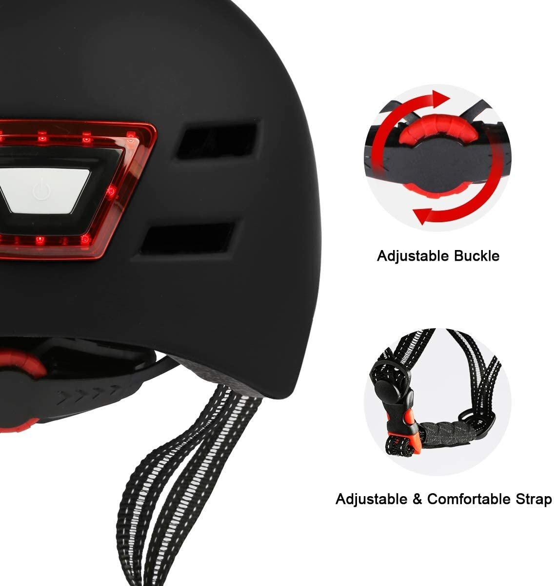 Ultralight Cycling Helmet Bicycle Helmet Electric Scooter Helmet Smart Tail Light Bike for Bicycle Cycling Rock Roller Skating COD