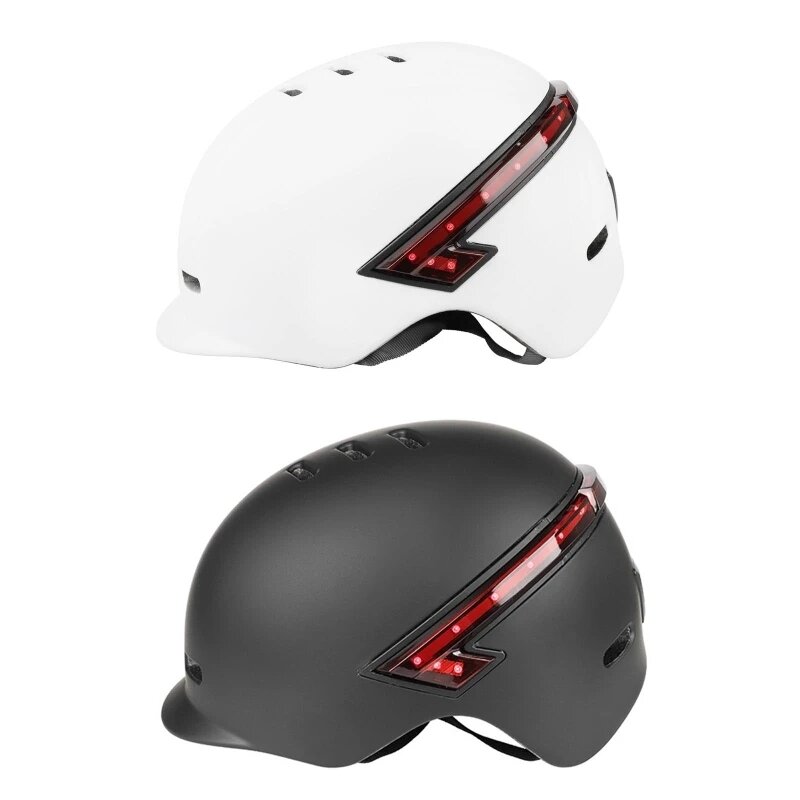 USB Rechargeable Bicycle Helmet with Light for Suburban Commuters,for Scooter T4MF COD