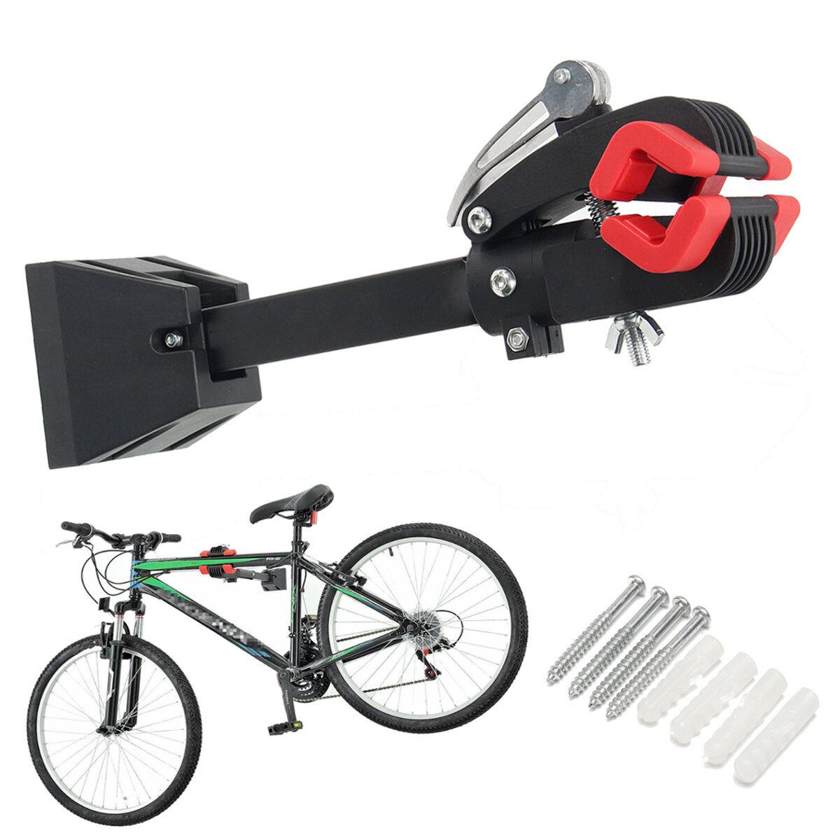BIKIGHT Bike Wall Mount Racks Heavy Duty Bicycle Parking Racks Hanger Stands Bike Storage Repair Accessories COD