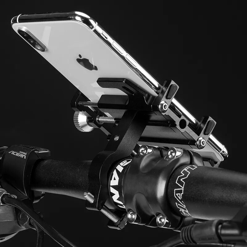 ROCKBROS Bike Holder Aluminum Alloy 360° Rotation Bracket Five Claws Stability Shockproof Easy installation Bike Phone Holder COD