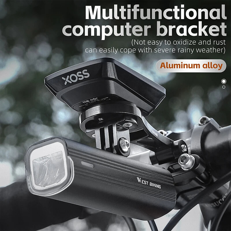 WEST BIKING Bike Holder Aluminum Alloy 180° Adjustable Universal Bracket for Speedometer Flashlight Camera Bicycle Stand COD