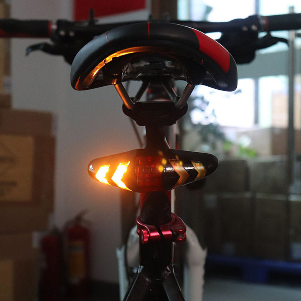 Wireless Rear Lamp Smart Bike Taillight Remote Turn Signal Lights Bicycle LED Taillight Easily Installation Personal Bicycle Part COD