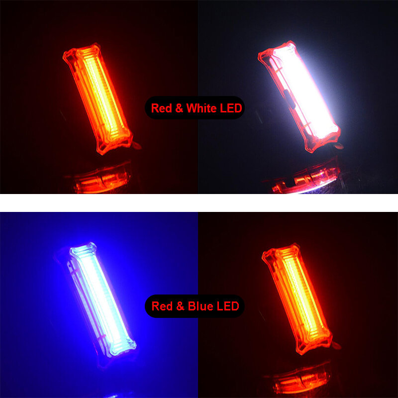 Bike Tail Light USB Rechargeable for MTB Road Bicycle Rear Back Light Waterproof Night Cycling safety warning LED Lamp TL2451 COD