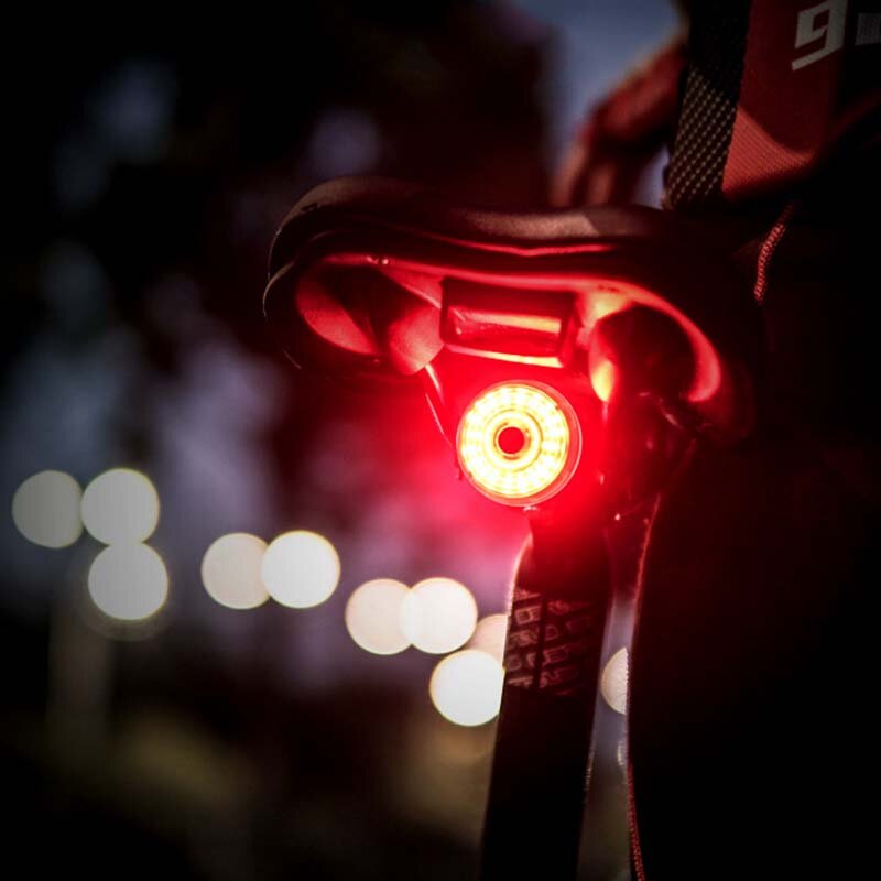 CYCLINGBOX Bike Taillight Brightness 350mAh Battery IPX6 Waterproof Smart Auto Brake Sensing Rear Light COD