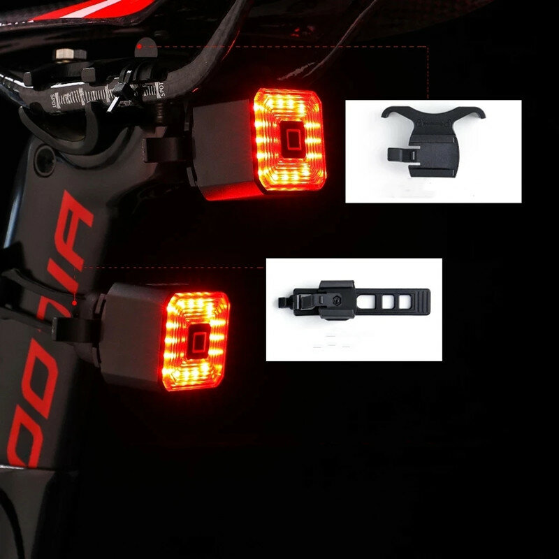 GIYO Smart Bike Taillight 350mAh Battery Waterproof 6 Light modes 26g Lightweight Mini Bicycle Back Light COD