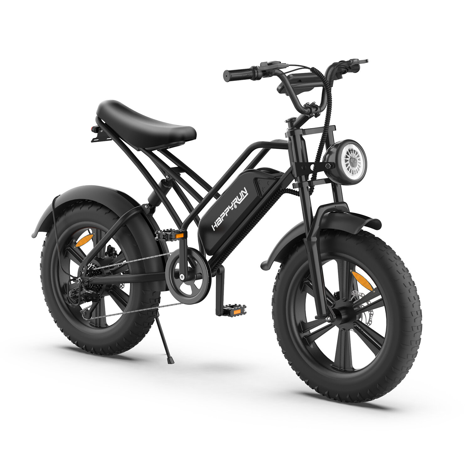 [USA DIRECT] HAPPYRUN HR-G50 Electric Bike 48V 18Ah Battery 750W Motor 20inch Tires 110KM Mileage 120KG Max Load Electric Bicycle COD