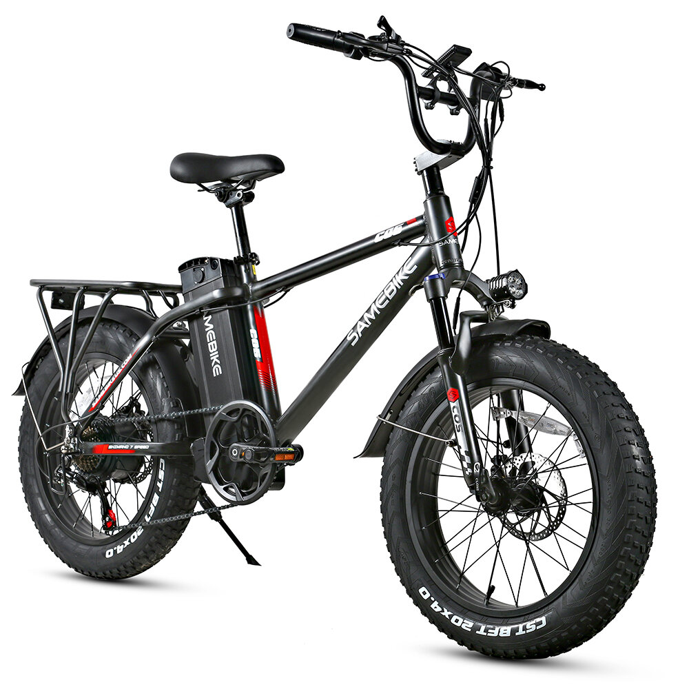 [USA Direct] SAMEBIKE XWC05 13Ah 48V 750W 20*4.0 Inches Electric Bike Smart Bike 60-80km Mileage Max Load 100-150kg With EU Plug Dual Dics Brake COD